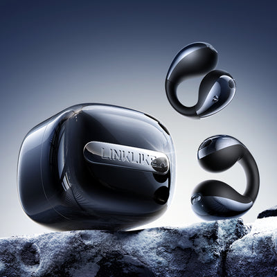 Linklike 2026 New Clip-on Earbuds Born for All-Day Music Lovers, Black