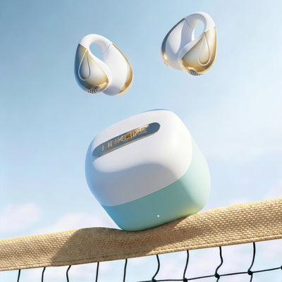 LINKLIKE Next-Gen Most Comfortable Open Ear Clip-on Earbuds [Patented 0-Pressure] [Longest 70H Playtime] [Master-Tuned Hi-Res LDAC] AI Clear Calls, IP55 Lightest 4.7g Fit for All Ears, Ideal Gift-Blue